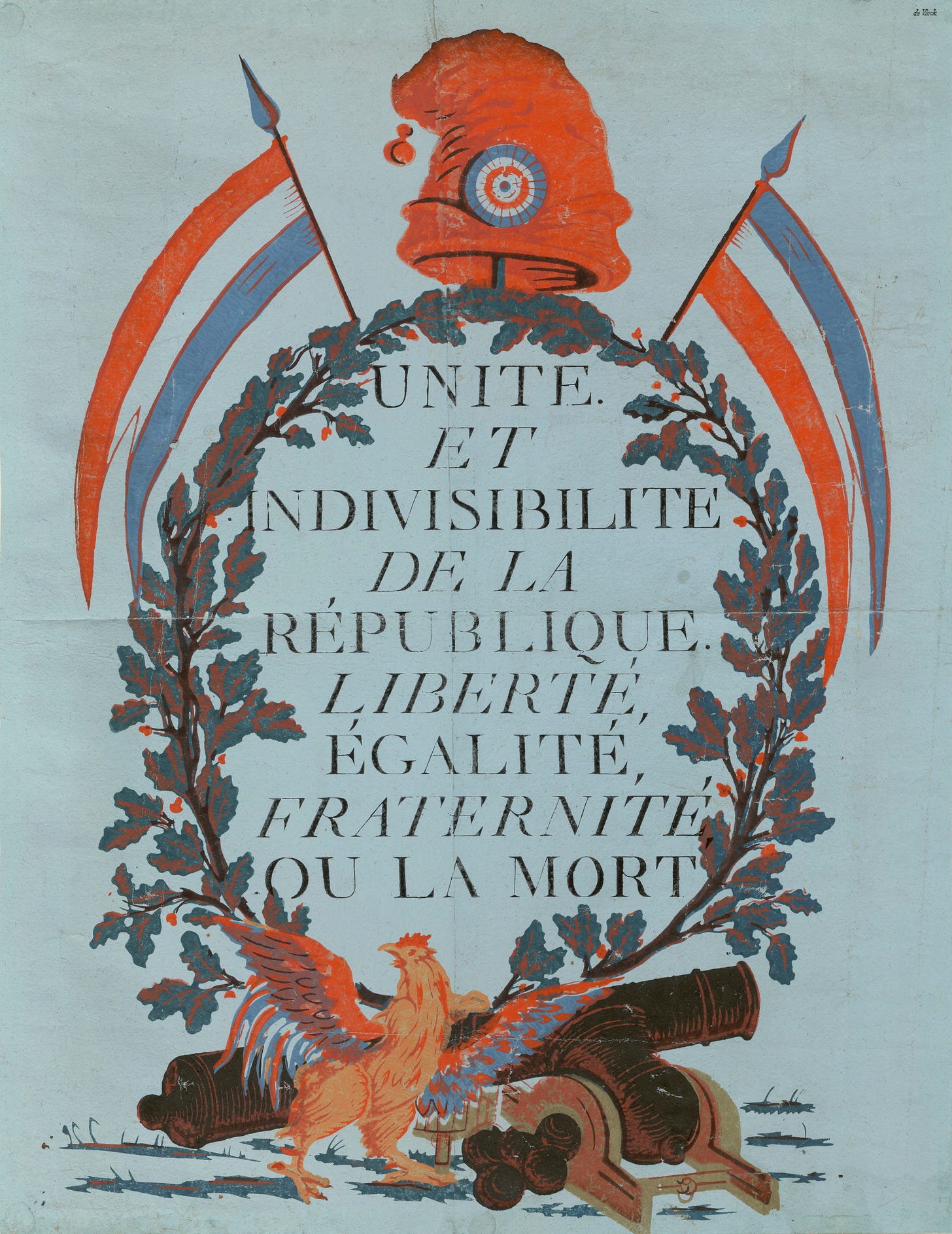 Propaganda print for the First French Republic, 1793