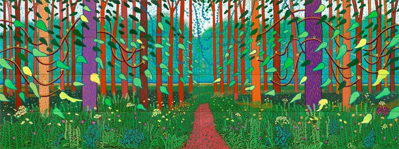 David Hockney - The Arrival Of Spring