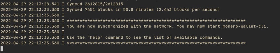 r/Monero - Finally! Full local node.