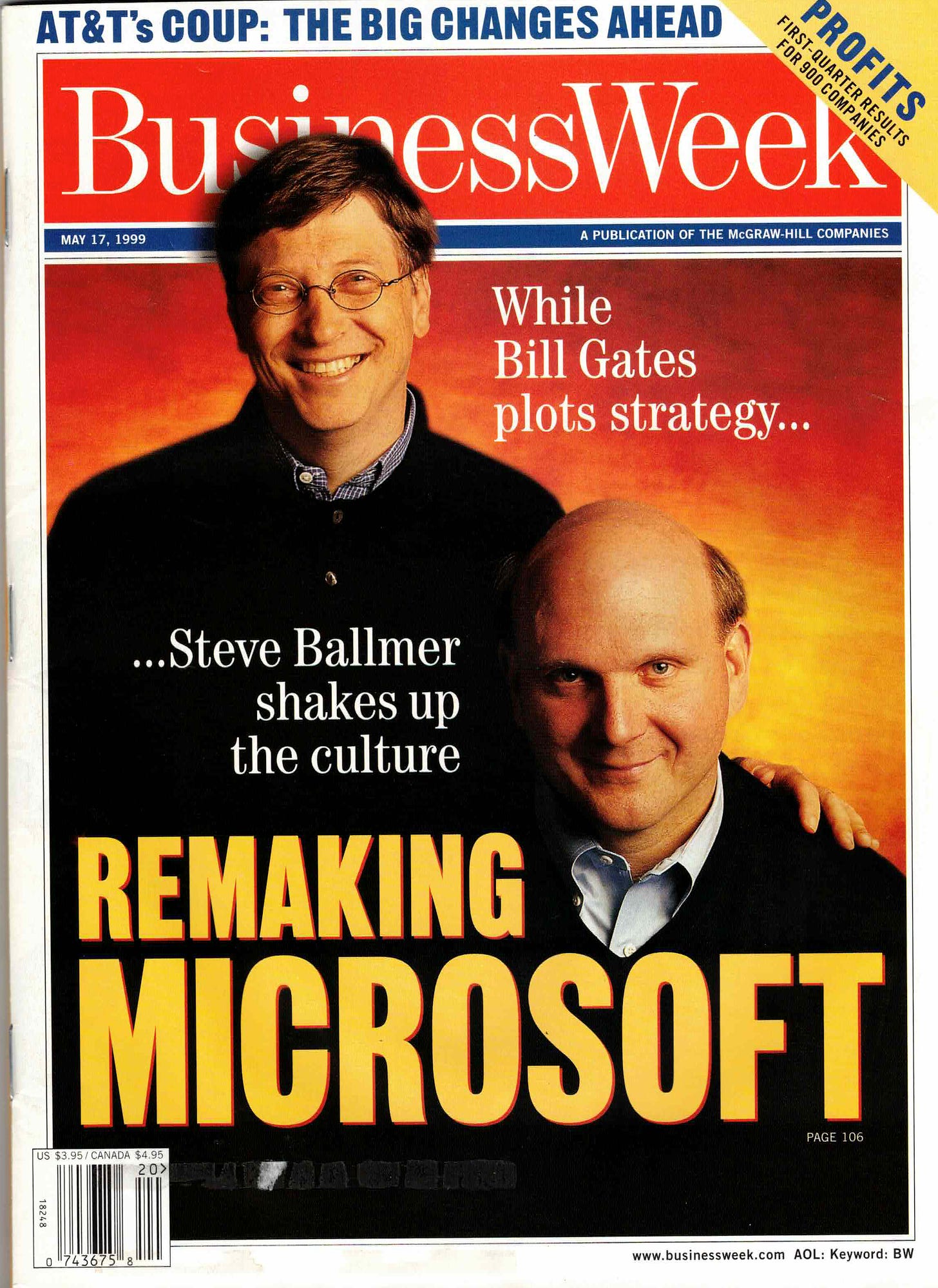 Business week cover as described in text.