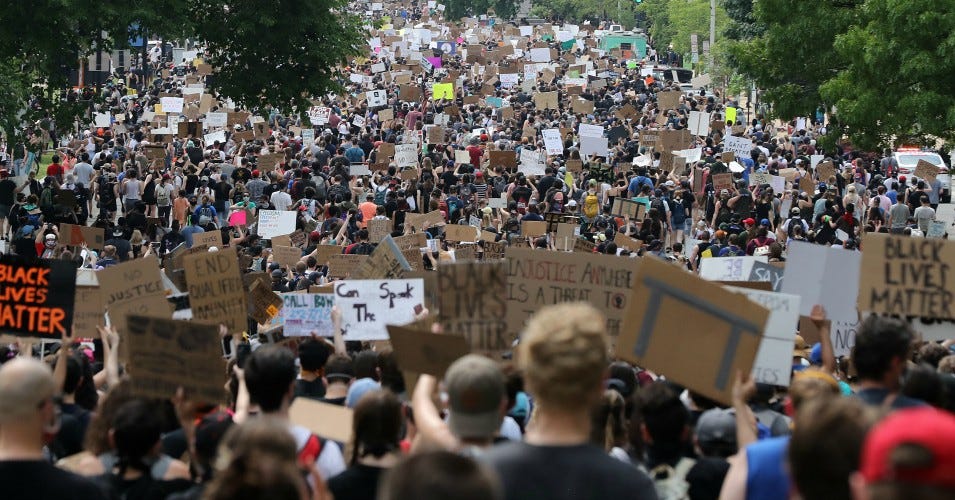 This Is Incredible': Enormous Crowds Flood Streets Across US ...