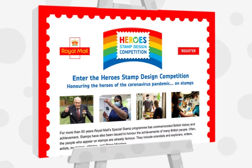 Heroes Stamp Design