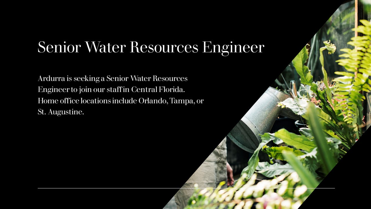 Current Opening : Senior Water Resources Engineer