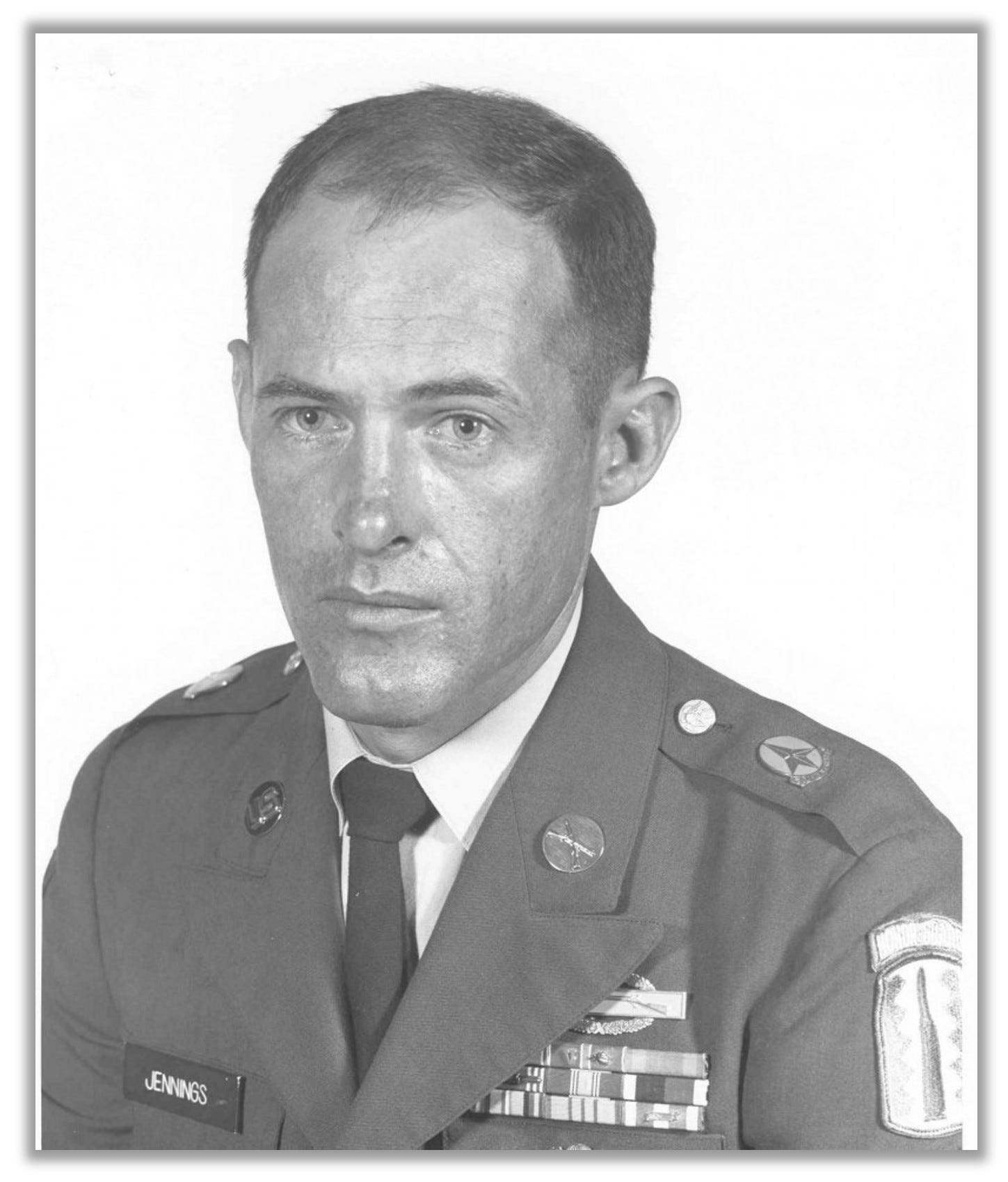 Headshot of Delbert Jennings, in uniform.
