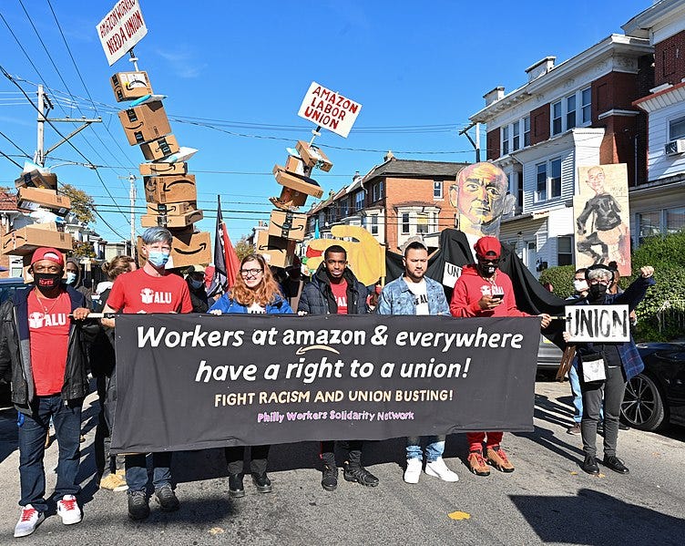 File:Organize Amazon Workers contingent in Peoplehood Parade, Philadelphia, PA-002.jpg