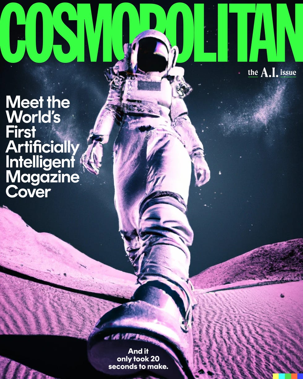 the world’s first magazine cover designed by artificial intelligence