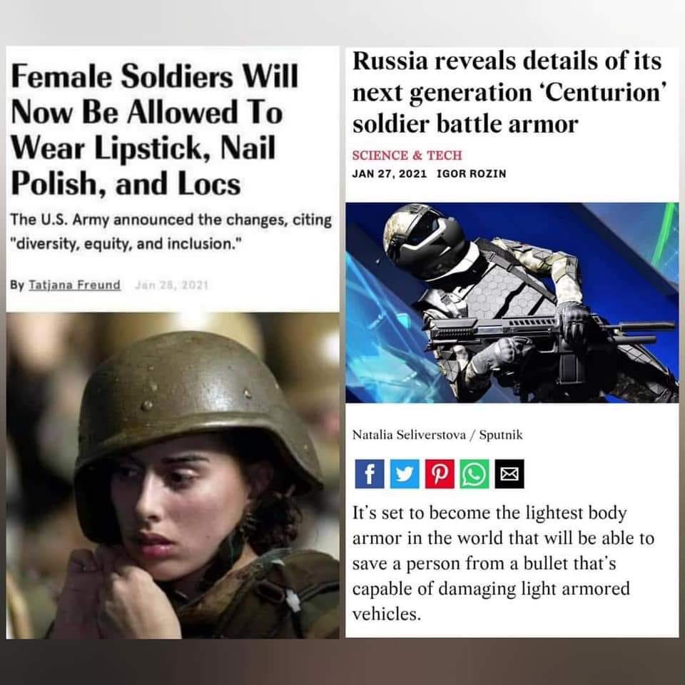 r/memes - Russia out here prepping for wars while America out here wondering if it's Maybelline or not. Maybe it is?