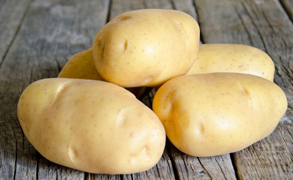 A potato variety with prominent eyes.