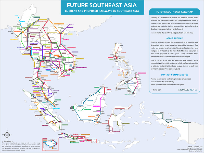 Future Southeast Asia Railway Map