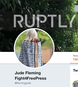 Jude Fleming with the Ruptly logo