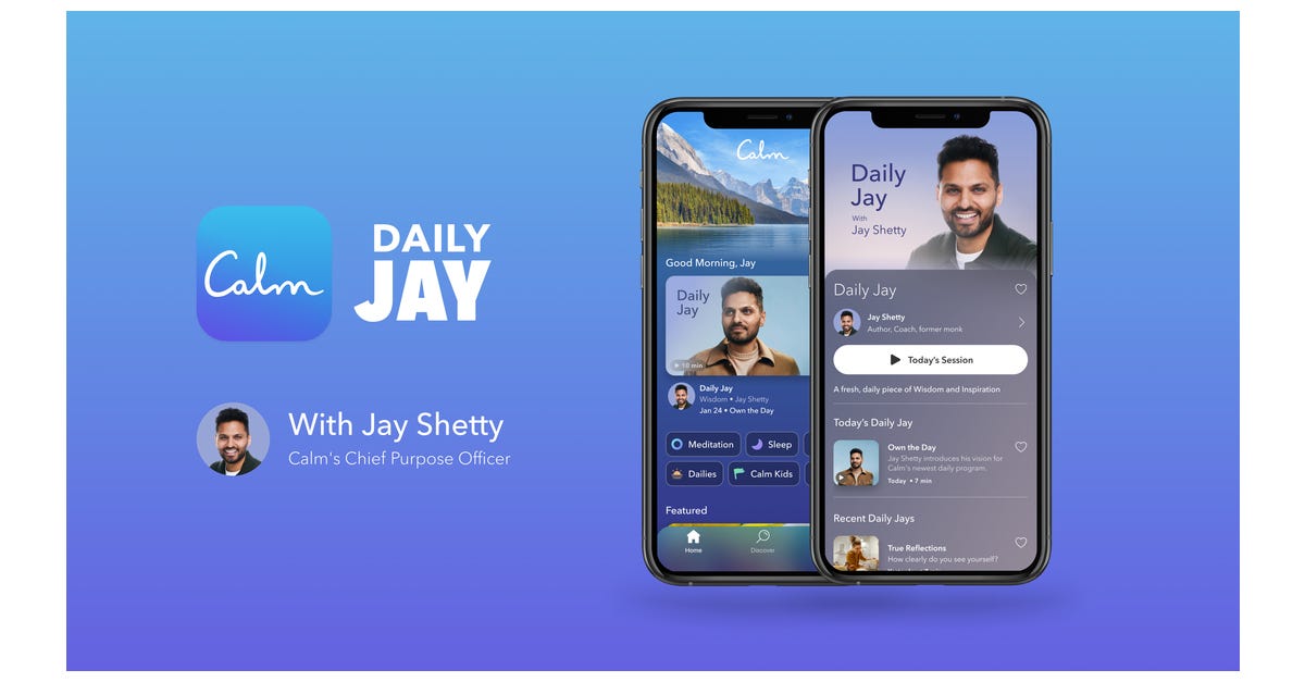 Jay Shetty Joins Calm as Chief Purpose Officer, Launching Daily Content  Series | Business Wire