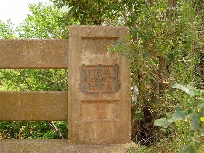 WPA Bridge - Garber OK - Living New Deal