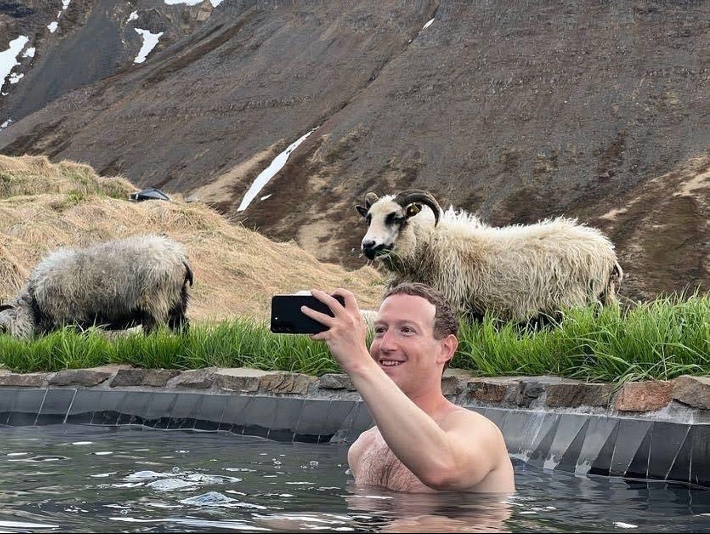 Mark Zuckerberg selfie in Iceland