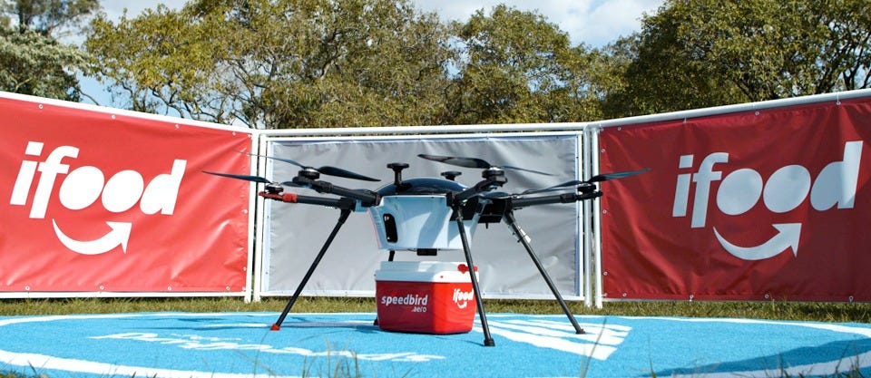Ifood se torna a primeira empresa autorizada a realizar entregas por meio  de drones no Brasil | Let&#39;s Go