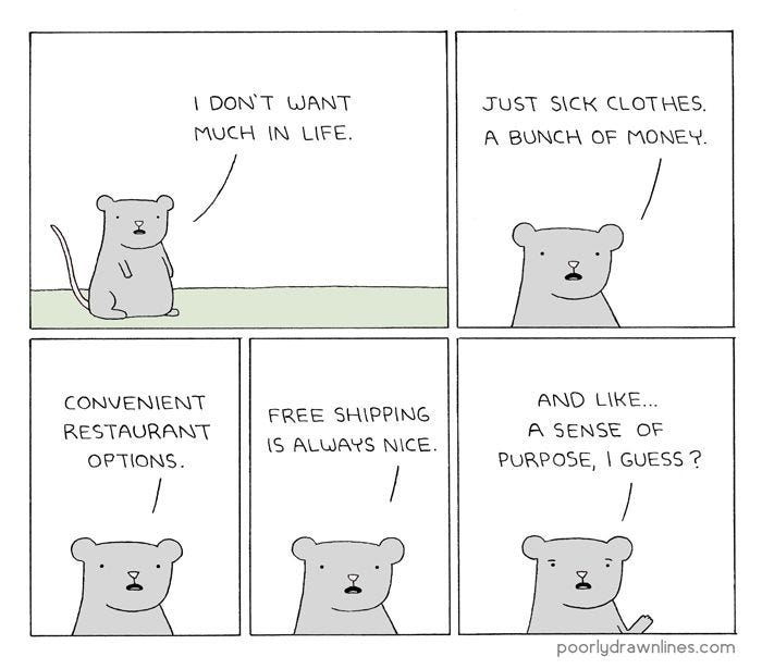 Poorly Drawn Lines: "All I Need" | Funny comics, Funny memes, Comics