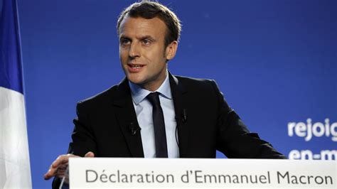 2017-Macron candidat à l'élection présidentielle