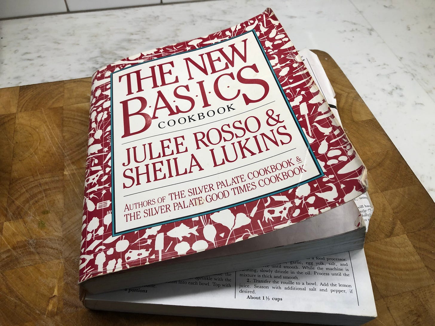 My battered copy of "The New Basics Cookbook"
