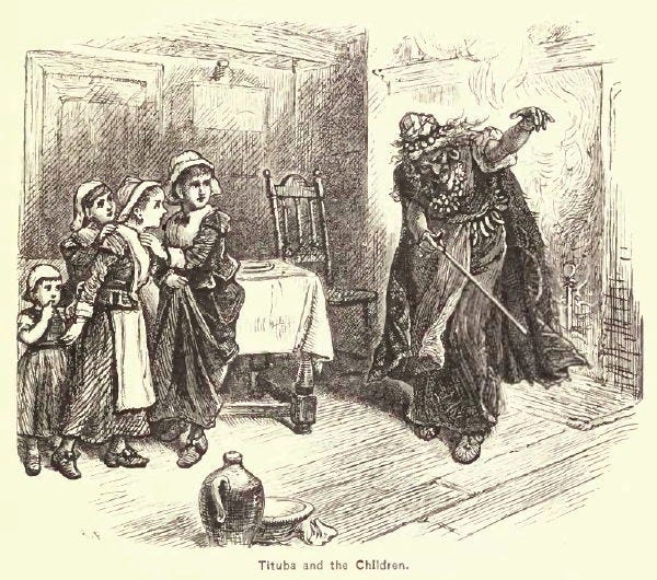 Salem witch trials: Tituba dances and scares young girls
