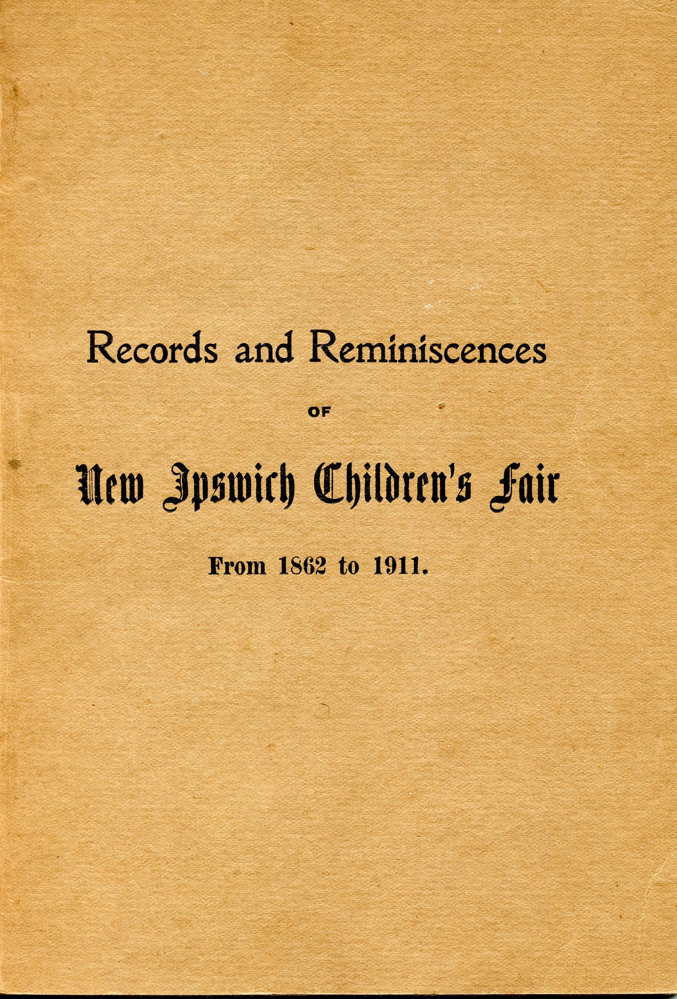 Booklet cover