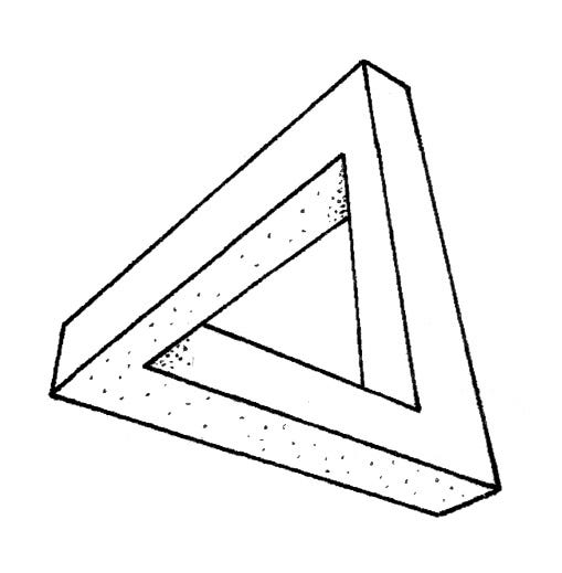 Roger Penrose - impossible triangle