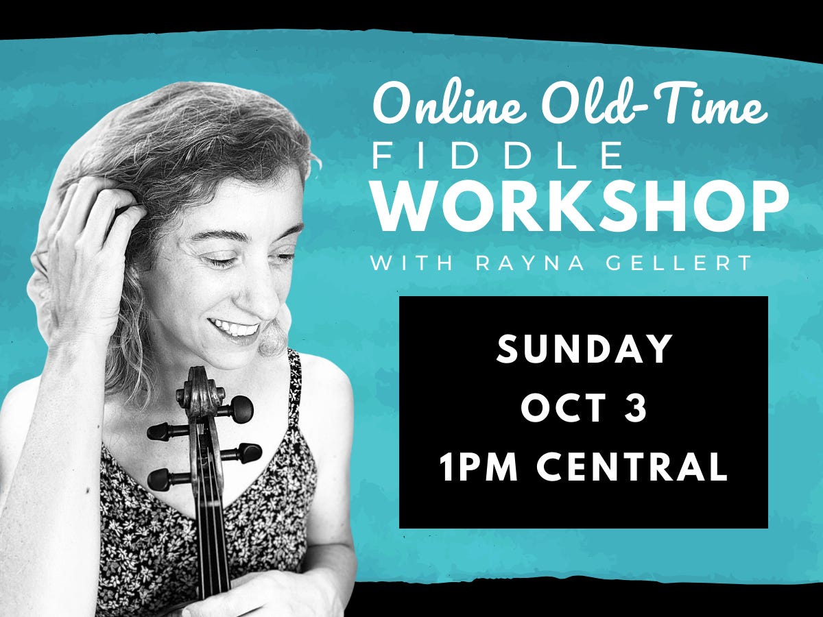 Fiddle Workshop Announcement