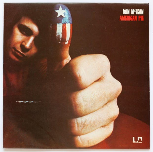 The cover of American Pie, 1971 album by Don McLean on United Artists - Editorial use only2AKEF7K The cover of American Pie, 1971 album by Don McLean on United Artists - Editorial use only