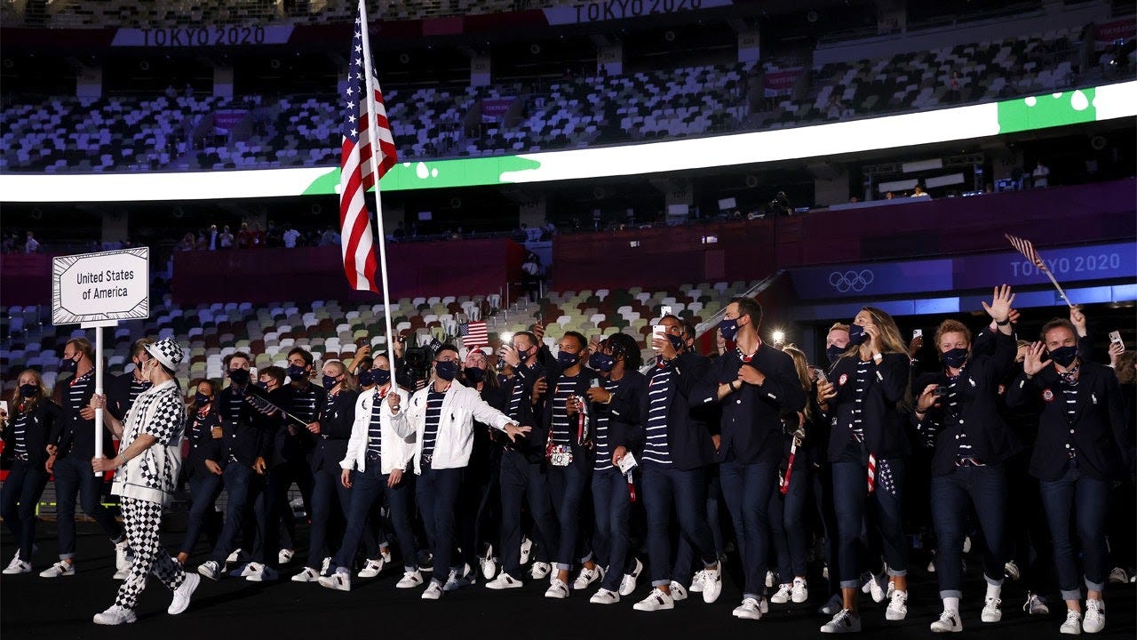 Look: Americans enter Olympic Stadium in Tokyo for opening ceremony | WCBD  News 2