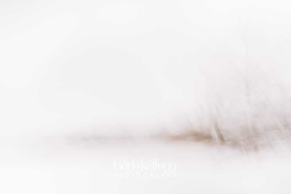 ICM photograph a frozen lake in winter
