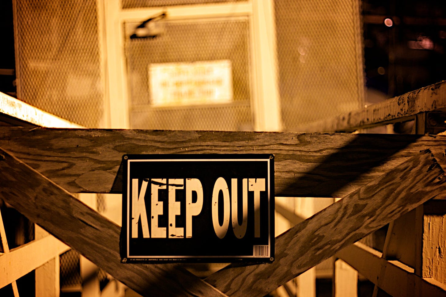 Keep Out sign