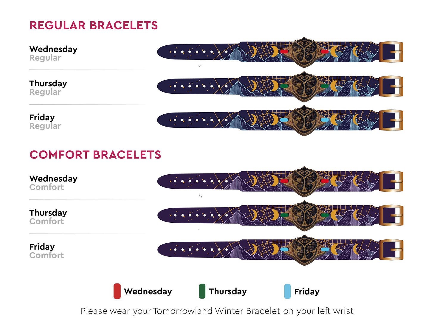 Types of Bracelets - My Bracelet - Tomorrowland Winter - Tomorrowland