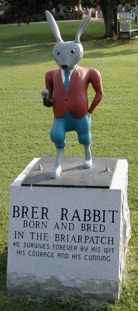 Worst rabbit statue ever