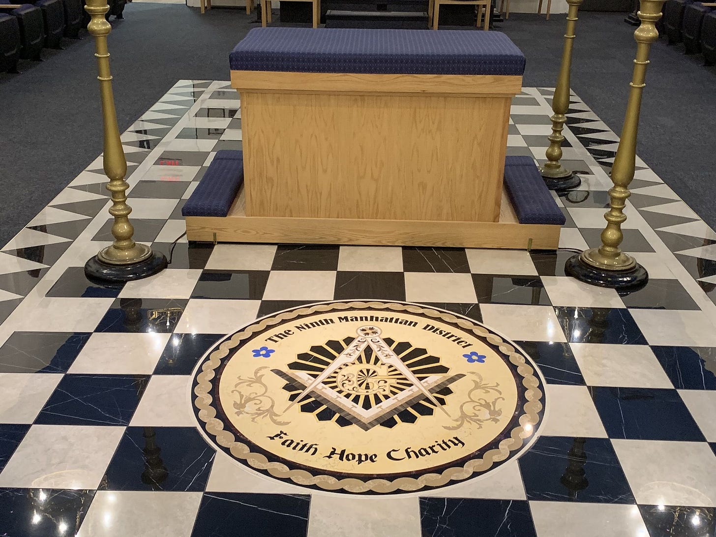 Masonic Chapter Flooring | Checkered tile, Freemasonry, Floor medallion