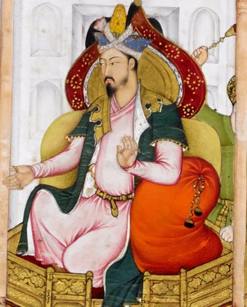 File:Darbar of Humayun, detail, Humayun. Akbarnama, 1602-4, British Library.png