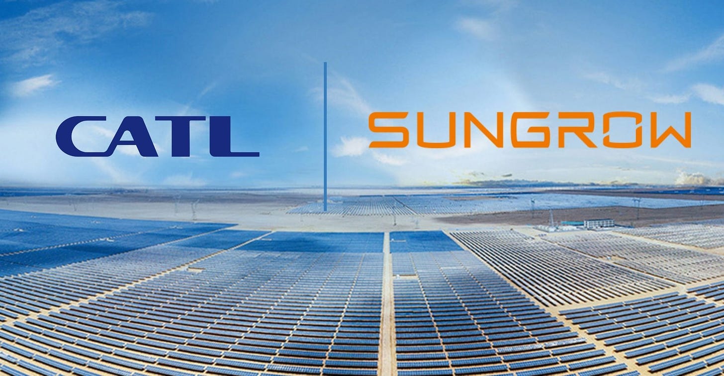 CATL Partners With Leading Solar PV Inverter Firm Sungrow