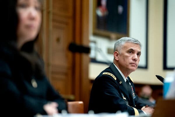Gen. Paul M. Nakasone said that cybercriminals continue to modify their operations and that “vigilance is really important.”