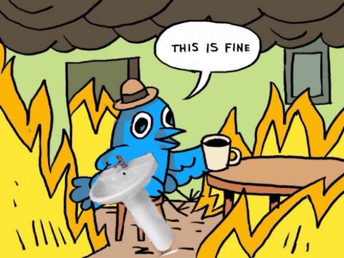 this is fine Twitter