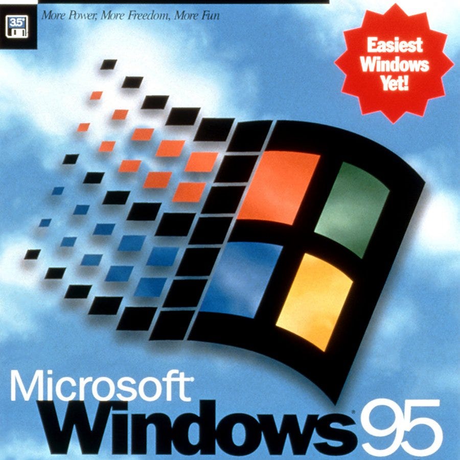 Windows 95 fête ses 15 ans