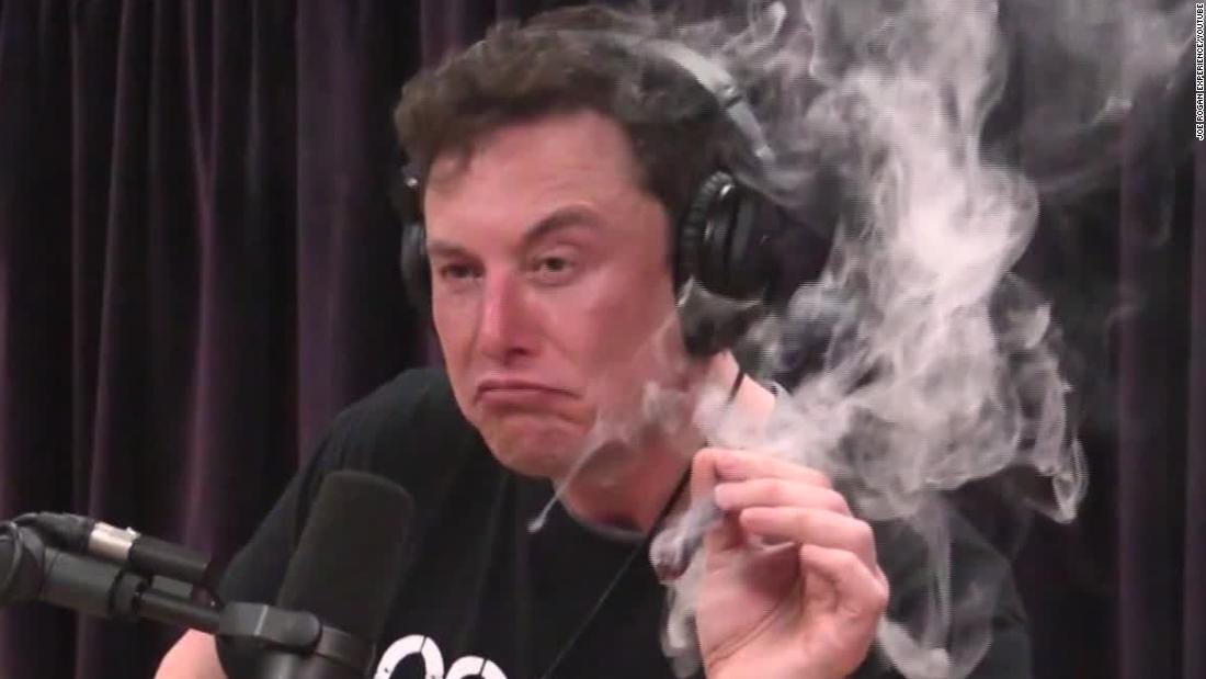 Watch Elon Musk smoke marijuana on podcast - CNN Video