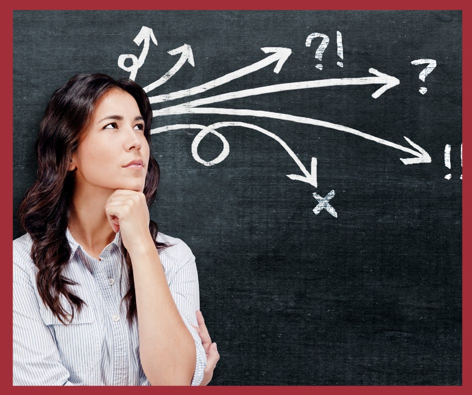 Women making an important decison