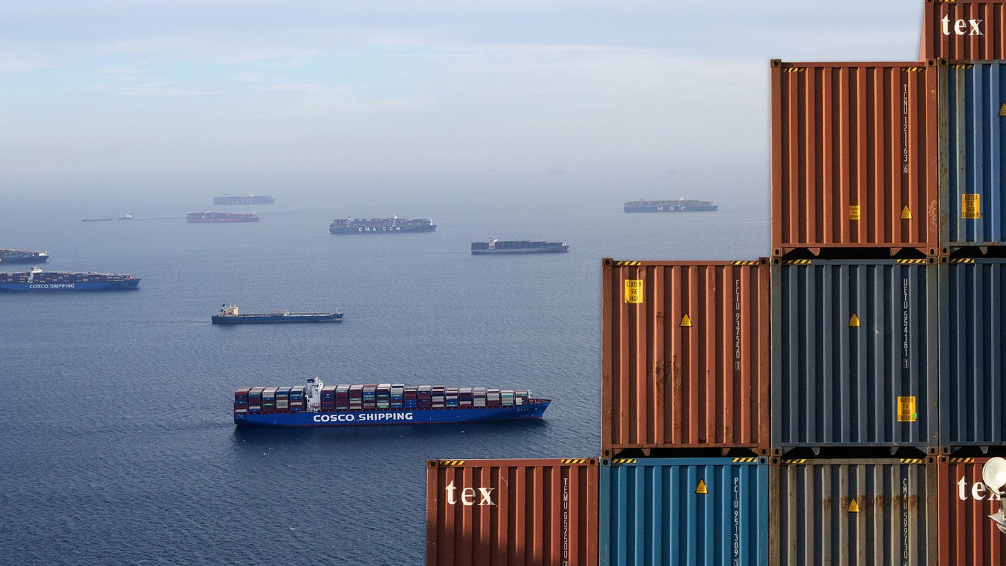 Cargo Ship Logjam in Los Angeles Highlights Pandemic Supply-Chain Issues