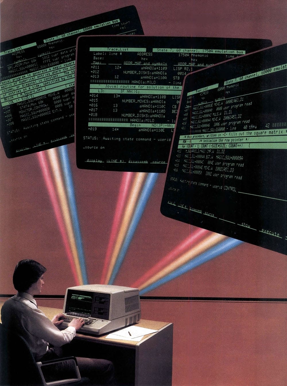  HP, Advertisement for The HP 64000 Logic Development System in Computer Design magazine.