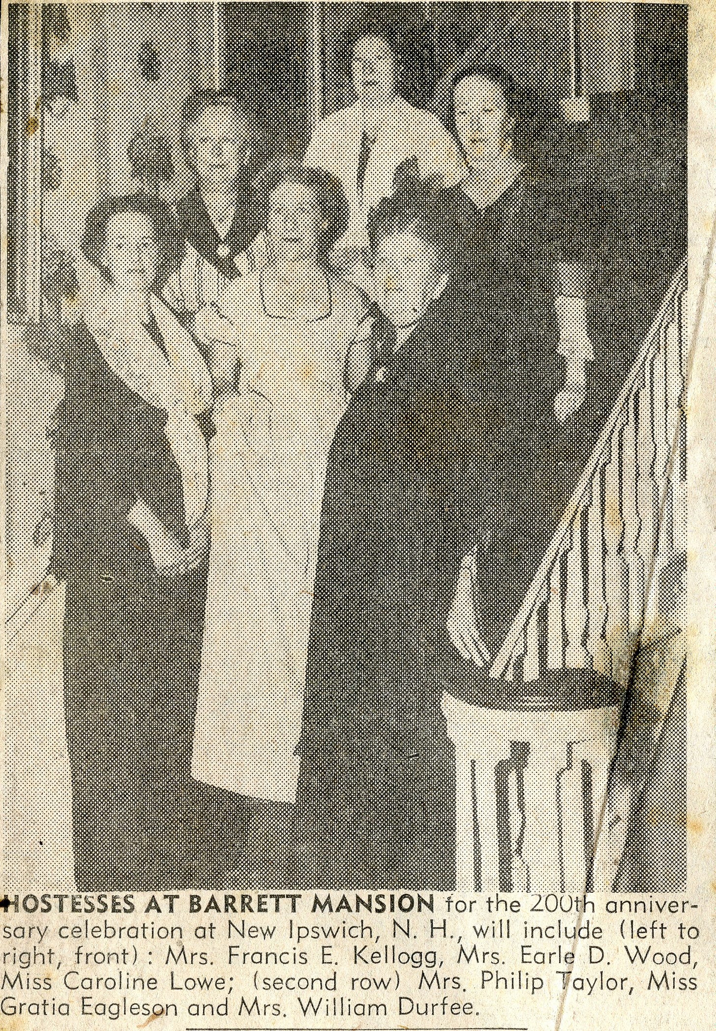 Hostesses at Barrett House