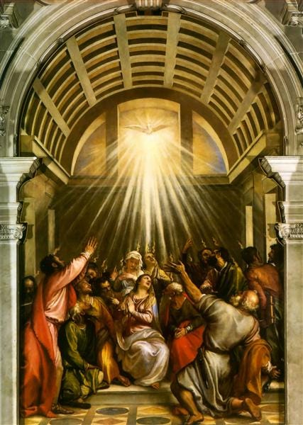 Pentecost, c.1545 - Titian
