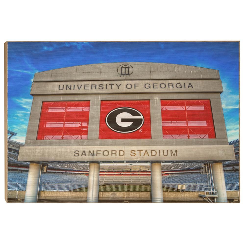 Georgia Bulldogs - Sanford Stadium - Dawg Wall Art