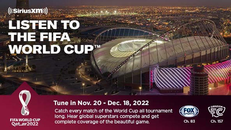 2022 FIFA World Cup in Qatar on FOX Sports on SiriusXM