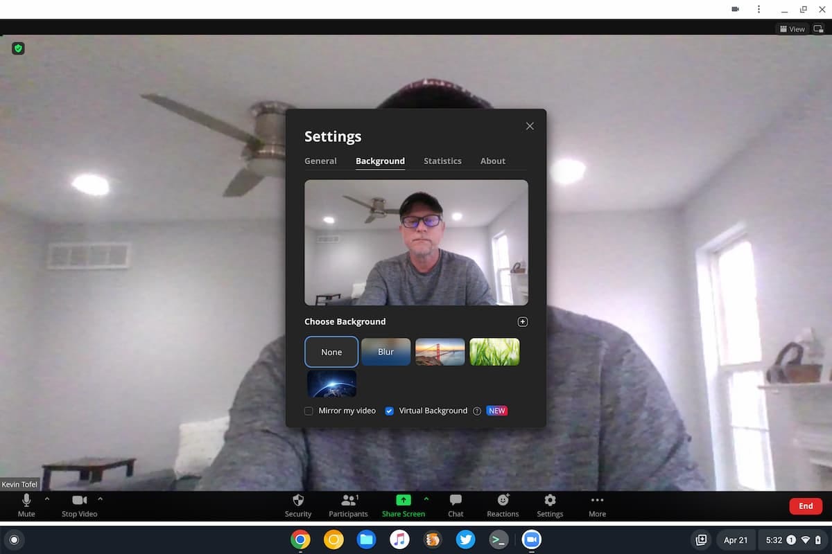 Zoom PWA for video conferencing on Chromebooks