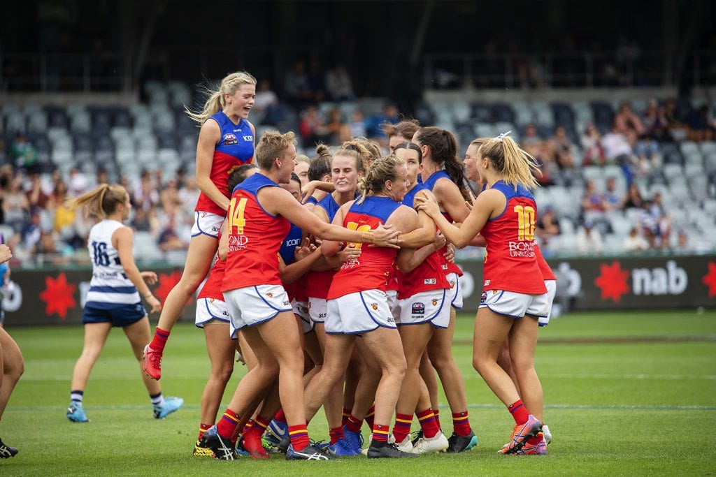 The Lions are into their third AFLW Grand Final. AFLW Preliminary Finals Image: Megan Brewer