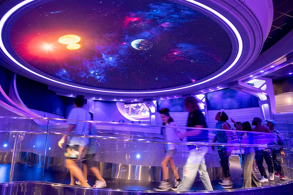 Guardians of the Galaxy- Cosmic Rewind queue at Epcot