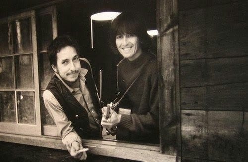 Música y Temas nunca tratados.: La extraña amistad entre George Harrison y  Bob Dylan.