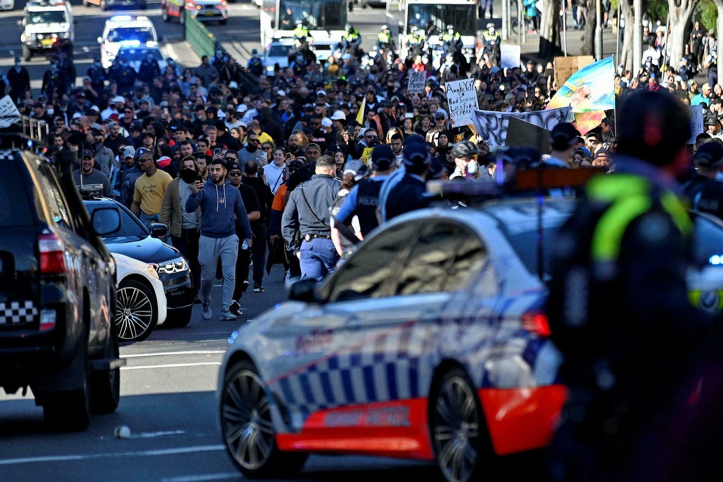 Anti-lockdown protests grip Australia, clashes erupt in Sydney